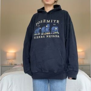 Brandy Melville Yosemite Navy Sweatshirt Hoodie